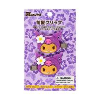Sanrio Bangs Clip Kuromi Set of and Clips Recommended Ages 3 and Up 484407 (SANRIO) (Tokonatsu Vacation) ABS/Steel Right-facing Left-facing