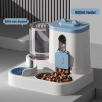 Automatic Pet Feeder & Water Dispenser for Dogs and Cats, Wet/Dry Integration, No Plug Needed 25x20x23cm