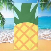 Pink White Striped Flamingo Beach Towel Tropical Palm Print Quick Dry Absorbent Towel for Summer Vacation 50x100cm