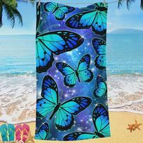 Pink Background Tropical Palm Leaf Shadow Beach Towel For Boho Fresh Style Seaside Camping Lightweight Towel 50x100cm