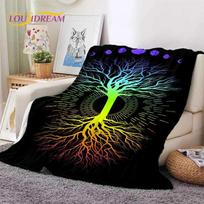 Tree of Life Nature Viking Yggdrasil Norse Soft Flannel Blanket for Bed Bedroom Sofa Picnic,Throw Blanket for Cover Outdoor Gift Size: 75*100cm, Weight: 230 GSM