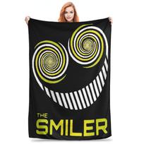 Flannel Throw Blanket The Smiler Alton Towers Merch Uk Active Warm Plush Blankets Soft Bedding for Bed Living room Home Travel Size: 75*100cm, Weight: 230 GSM
