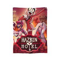 Cartoon Hazbins Hotels Vox Blankets Flannel Summer Lightweight Thin Throw Blankets for Sofa Outdoor Plush Thin Quilt Size: 75*100cm, Weight: 230 GSM