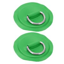D Ring Pad Patch PVC Inflatable Boat Raft Dinghy Canoe Surfboard Kayak Tie Down Fitting žalia