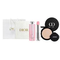 DIOR Cushion Charming Color Changing Lip Balm + Makeup Locking Celebrity Makeup Set Gift Box Gift Bag Version Concealer Watery Creamy Skin rožinė
