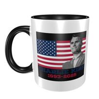 Charlie Kirk Face Rapper Meme Mug Funny Ceramic Coffee Cups Tea Mugs Milk Cup Drinkware Gift for Woman Man One Size