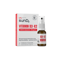 LYL Purškiamas D3 + K2 vitaminas 4000 IU, 15 ml, 15 buteliukas
