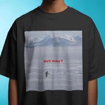 Comfort Colors Penguin But What? Shirt, Sad Penguins Tshirts 2XL
