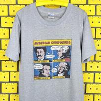 Vintage 90s Pop Art Composers T shirt Johann Strauss Wolfgang Mozart Franz Schubert Joseph Haydn Roy Lichtenstein Style Tee Size L S