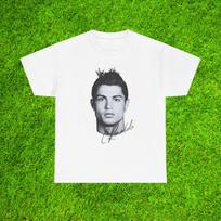 Cristiano Ronaldo CR7 T-Shirt Manchester United Real Madrid Juventus Al-Nassr Portugal Soccer Fan Gift Football Legend Vintage White Shirt XL