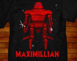 Maximillian T shirt: 80s Black Hole Movie Robot Tee 3XL