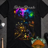 SpineShock Shirt (Comfort Colors 1717) Spineshank x Bioshock Parody Horror Game Nu-Metal Band Mashup Tee 4XL