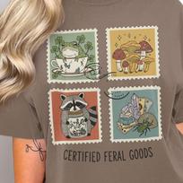 Cozy Gaming T-Shirt, Certified Feral Goods, Stardew Valley Shirt, Harvest Moon, Gen Z Millennial, Gamer Girl Gift, Video Game Shirt XL