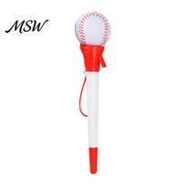 Stress Relief Fidget Pens Sport Funny Writing Pen, Volleyball/Tennis/Rugby/Basketball/Football/Baseball Design, Creative Decompression Anxiety 0.5mm F