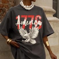 Retro 1776 Bald Eagle Shirt, America Eagle Shirt, Patriotic Fourth Eagle Shirt, USA Eagle Shirt, 4th of July Shirt, American Freedom Shirt M