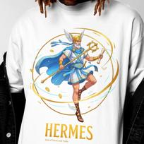 Hermes T-Shirt Greek Mythology Vintage Greek God Tee S