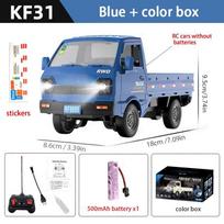 1:16/1:18 RC CAR Simulation With Spray Lights Drift Climbing Truck LED Light Haul Cargo Remote Control Electric Toys For Child