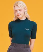 Mackie Half-Neck Viscose Knit Green Free