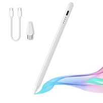Precise 1st Generation Pencil Palm Rejection Pen 1.5mm Fine Point Tip Touch Screen Stylus for Apple Ipad 2018-2025 Smart Pencil balta
