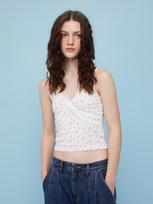 Heatherment Flower Double Lace Camisole Os