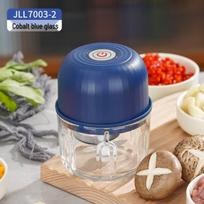 LISM 300ml Glass Mini Food Processor mėlyna spalva