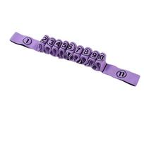 11 Grid Fitness Resistance Bands Elastic Auxiliary Stretching Belt  Children/Adult violetinė