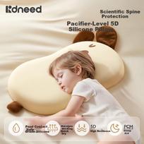 Kidsneed Baby Pillow Silicone Zoned Neck Support Pillow for Children 6 Months to 3 Years Old Infant Toddler Pillow