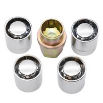 4 Wheel Nuts Lock 1 key M12x1.5 Wheel Locks Lug Nuts Anti Theft For Toyota for Honda for Acura US Tyre Chrome Locking Nuts 4+1 M12x1.5