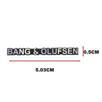 2/4/8pcs for B&O BANGOLUFSEN car Hi-Fi Speaker audio Speaker Badge stereo Emblem sticker styling accessories Aluminum sticker BANG-2PCS