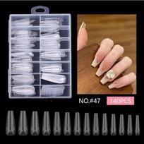 70/140/150 vnt. Nailpop dvigubos sistemos nagų formos priauginimui, dirbtinių nagų galiukai, viršutinės formos nagams, gelio formavimo šablonas, meno įrankiai NO47