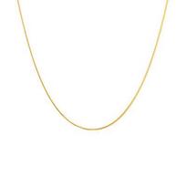 Women's Sporty Basic Everyday Layering Stainless Steel Round Snake Chain Necklace Gold 1mm/2mm