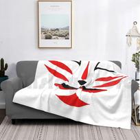 Okami Amaterasu Ultra-Soft Micro Flannel Blanket Japanese Fox Throw Blanket for Couch Sofa Bed Living Room Animal Themed Blanket Size: 75*100cm, Weight: 230 GSM