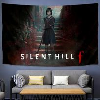 Abstract Psychological Horror Art Silent Hill Metaphor Tapestry for ThoughtProvoking Study Lounge Wall 100X70CM
