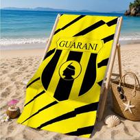 Guarani Football Crest Beach Towel, Quick-drying, Easy to Care for, Suitable for Both Fitness and Beach Vacations,Sports Essential 70cmx140cm(27x55inch)