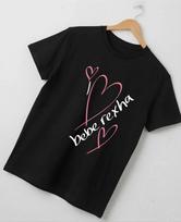 Bebe Rexha Graphic TShirt Black Cotton Fan Merch Heart Design Unisexs S
