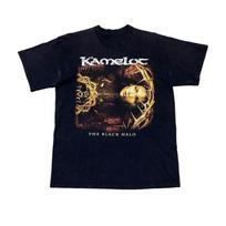 Vtg Kamelot The Black Halo Tour Cotton Black Full Size Men Women BL815 Unisex T-Shirt S įvairiaspalvis