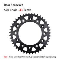 520 Chain 43T 47T 51T Rear Sprocket For Betamotor 125 200 250 300 350 390 400 430 450 480 498 RR 2T 390 430 RS 125RR 200RR 250RR 520 43T