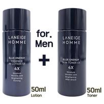 50ml+50ml_[LANEIGE] Homme Blue Energy (Skin Toner EX 50ml + Essence In Lotion EX 50ml) 1 SET ▶Toner 50ml + Lotion 50ml black