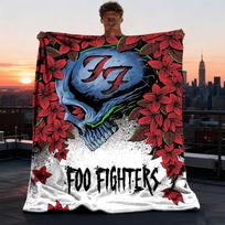 1 vnt. Foo Fighters lauko pledas, lengvas flanelės pledas kelionėms, stovyklavimui, svetainei, sofai, kėdei, minkštas 75X95CM
