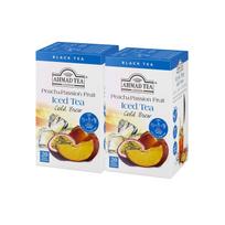 Ahmad Tea šalto virimo persikų ir pasiflorų maišeliai 20 x 2 pakuotės Lengva 5 minutės Individualiai supakuoti