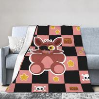 FNAF Pas Fredį Antklodė Flanelinė Visų Sezonų Nešiojama Super Šilta Mėtoma Antklodė Lovai Miegamojo Lovatiesė 75X95CM