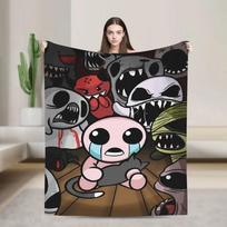 The Binding of Isaac Flannel Blanket  MultiFunction Warm Throw for Bed Office or Sofa Perfect for Spring and Autumn Use 75X95CM