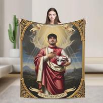 Šilta Minkšta Antklodė Kelionėms Biuras San Charles Leclerc Mėtomasis Pledas Flanelinis Lovatiesis Namų Dekoras Juokingas Sofa-Lova Dangalas 75X95CM