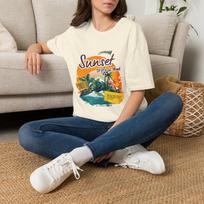 Sunset State of Mind T-Shirt | Tropical Palm Beach Sunset Tee 2XL