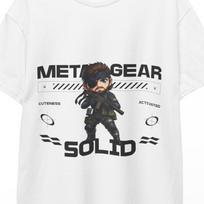 Metal Gear Solid Shirt Art Solid Snake Graphic Tee MGS Metal Gear Solid Video Game Shirt Retro Snake Design Classic MGS Iconic Art Tee 2XL