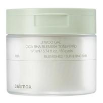 Celimax Ji Woo Gae Cica BHA Toner Pad Exfoliating Smoothing 170ml (60 pads)