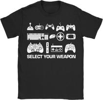 Select Your Funny Gaming T Shirt Short Sleeve Casual 100 Cotton ONeck Harajuku  T Shirts S įvairiaspalvis