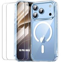 Coque pour iPhone 18 Pro Max, Antichoc Rigide avec Anneau Magnétique - 2 Verres Trempés