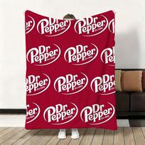 Cherry Drink D-Dr P-Pepper Throw Flannel Fluffy Soft Blanket Warm Skin-Friendly Throw for Sofa Bed Office Nap Winter Size: 75*100cm, Weight: 230 GSM
