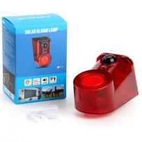 Outdoor Solar Infrared Alarm with Siren & Flashing Light - Anti-theft Deterrent